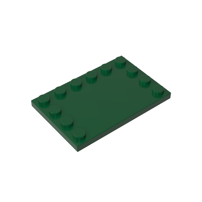 6180 | Tile, Modified 4 x 6 with Studs on Edges