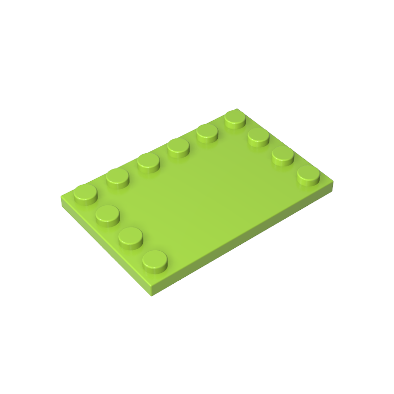6180 | Tile, Modified 4 x 6 with Studs on Edges