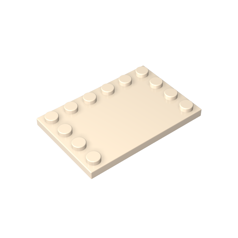 6180 | Tile, Modified 4 x 6 with Studs on Edges