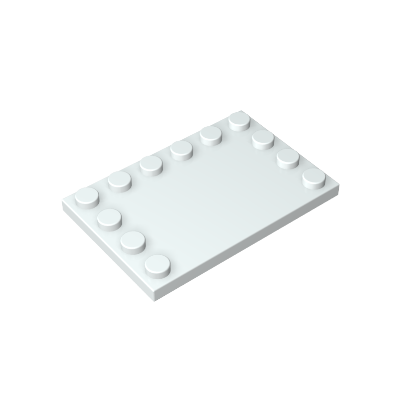 6180 | Tile, Modified 4 x 6 with Studs on Edges