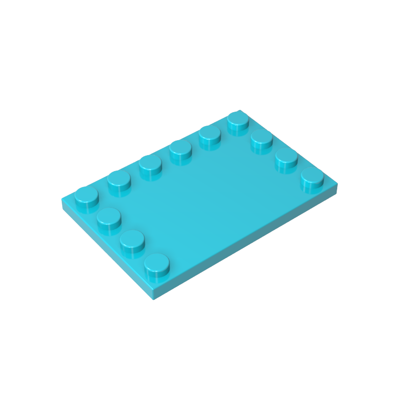 6180 | Tile, Modified 4 x 6 with Studs on Edges