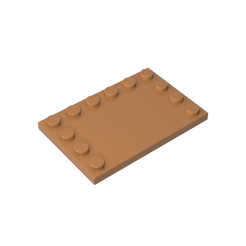 6180 | Tile, Modified 4 x 6 with Studs on Edges