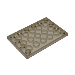 6180 | Tile, Modified 4 x 6 with Studs on Edges