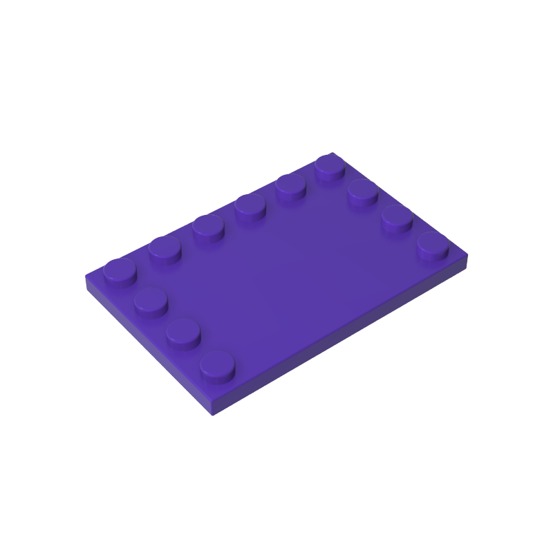 6180 | Tile, Modified 4 x 6 with Studs on Edges