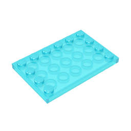 6180 | Tile, Modified 4 x 6 with Studs on Edges