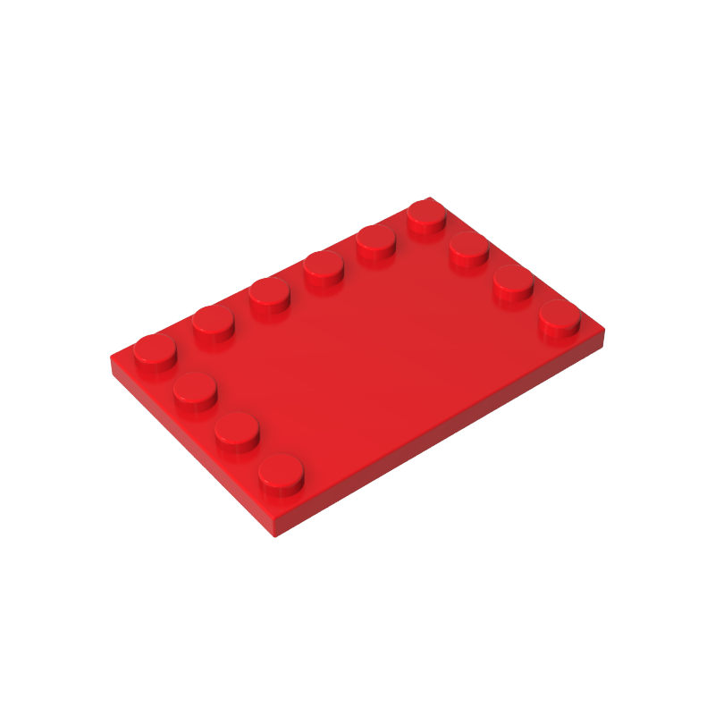 6180 | Tile, Modified 4 x 6 with Studs on Edges