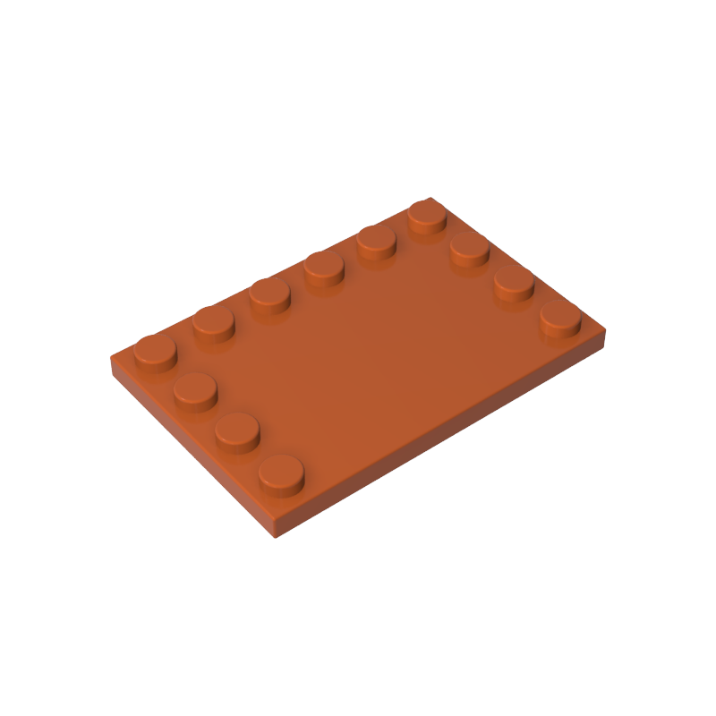 6180 | Tile, Modified 4 x 6 with Studs on Edges
