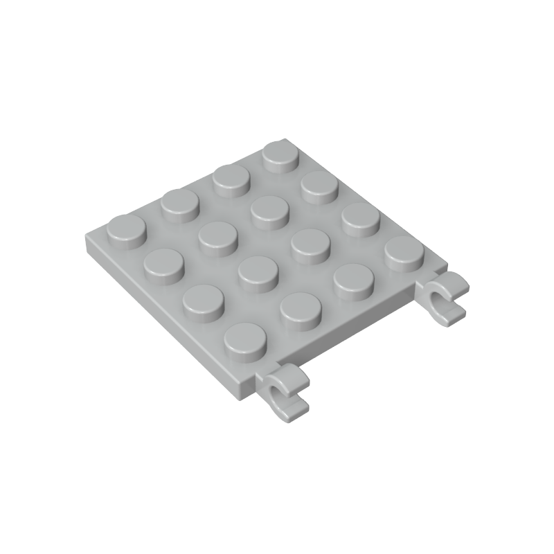 11399 | Plate, Modified 4 x 4 with 2 Open O Clips (Horizontal Grip)