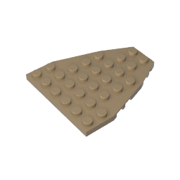 50303 | Wedge, Plate 7 x 6 without Stud Notches (Boat Bow Plate)