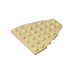 50303 | Wedge, Plate 7 x 6 without Stud Notches (Boat Bow Plate)
