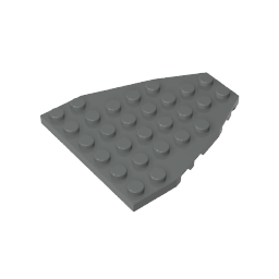 50303 | Wedge, Plate 7 x 6 without Stud Notches (Boat Bow Plate)