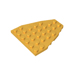 50303 | Wedge, Plate 7 x 6 without Stud Notches (Boat Bow Plate)