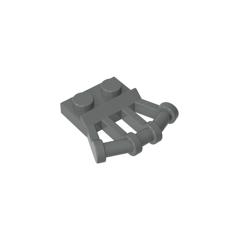 92692 | Plate, Modified 1 x 2 with Angled Bar Handles on Side