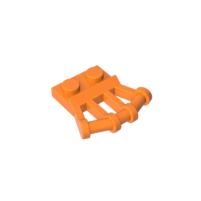 92692 | Plate, Modified 1 x 2 with Angled Bar Handles on Side