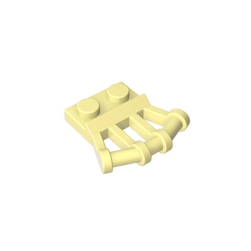 92692 | Plate, Modified 1 x 2 with Angled Bar Handles on Side