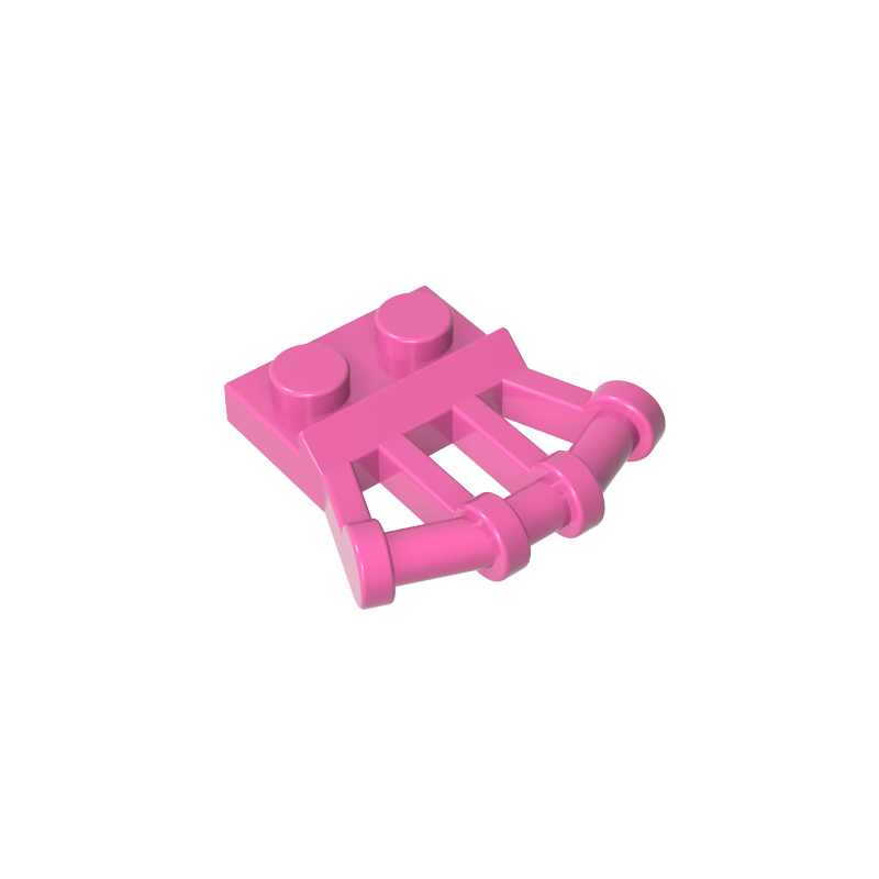 92692 | Plate, Modified 1 x 2 with Angled Bar Handles on Side