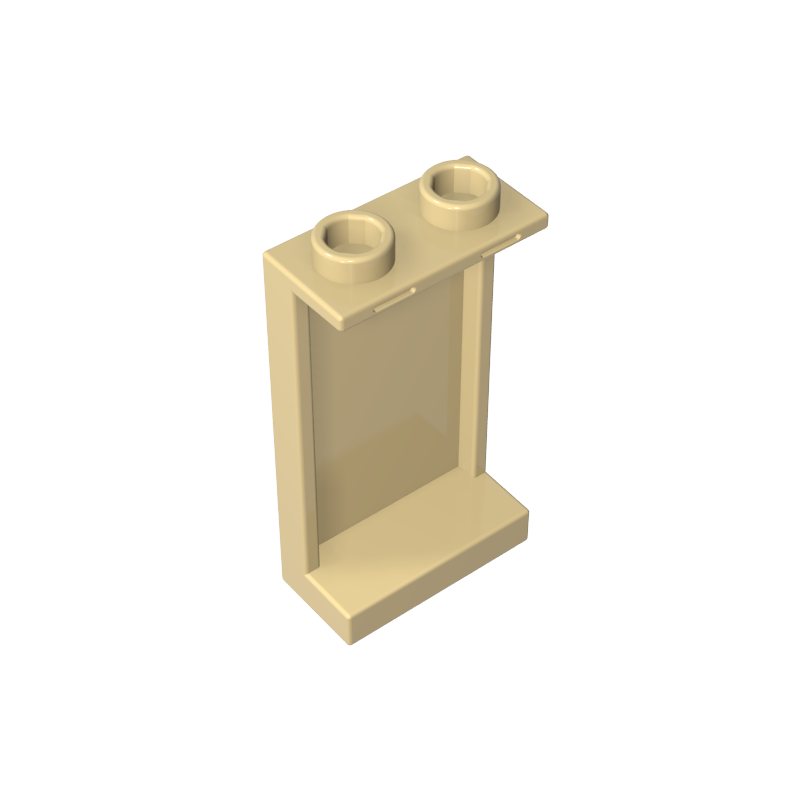 87544 | Panel 1 x 2 x 3 with Side Supports - Hollow Studs
