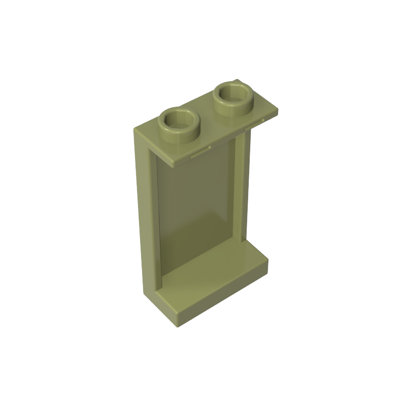 87544 | Panel 1 x 2 x 3 with Side Supports - Hollow Studs