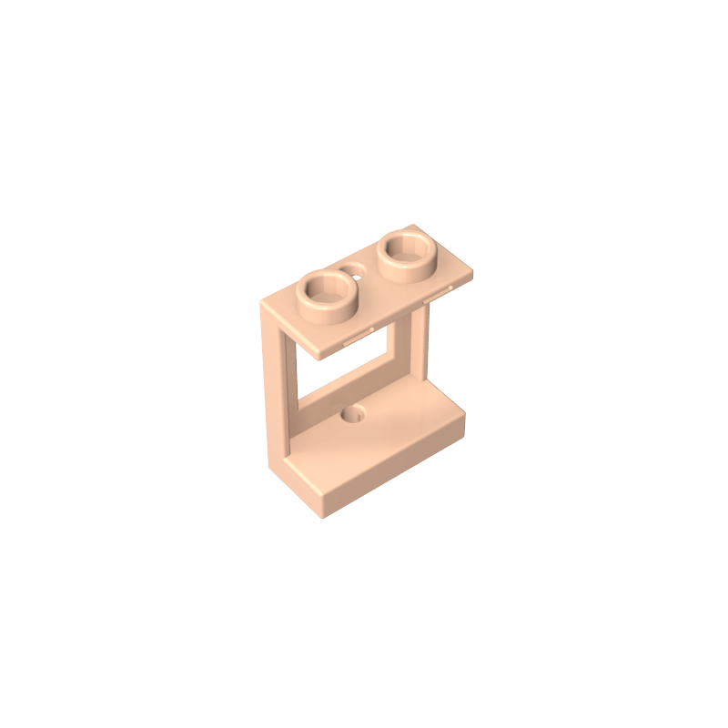 60032 | Window 1 x 2 x 2 Plane, Single Hole Top and Bottom for Glass