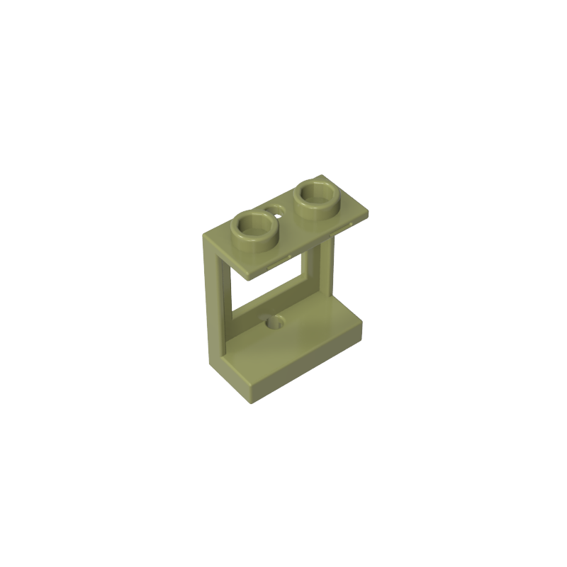 60032 | Window 1 x 2 x 2 Plane, Single Hole Top and Bottom for Glass