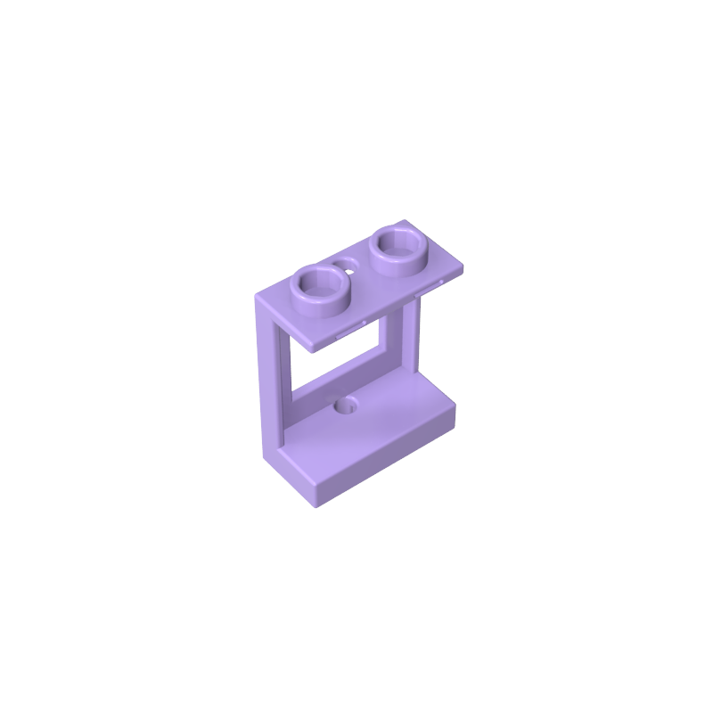 60032 | Window 1 x 2 x 2 Plane, Single Hole Top and Bottom for Glass