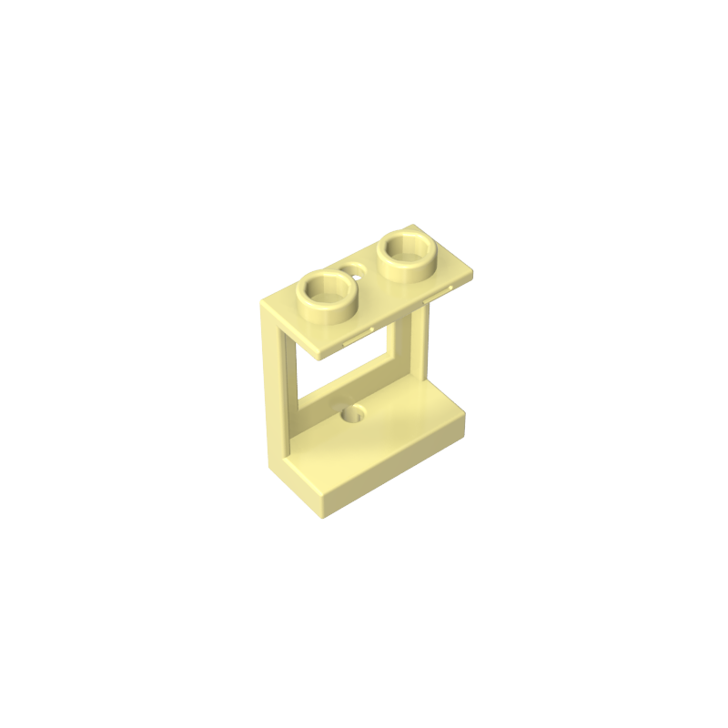 60032 | Window 1 x 2 x 2 Plane, Single Hole Top and Bottom for Glass