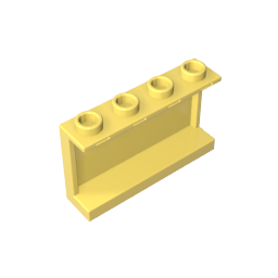 14718 | Panel 1 x 4 x 2 with Side Supports - Hollow Studs