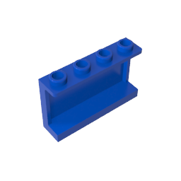 14718 | Panel 1 x 4 x 2 with Side Supports - Hollow Studs
