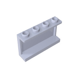 14718 | Panel 1 x 4 x 2 with Side Supports - Hollow Studs