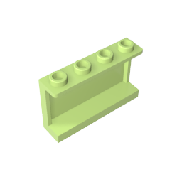 14718 | Panel 1 x 4 x 2 with Side Supports - Hollow Studs