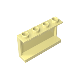 14718 | Panel 1 x 4 x 2 with Side Supports - Hollow Studs