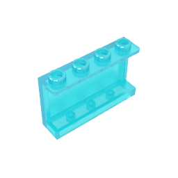 14718 | Panel 1 x 4 x 2 with Side Supports - Hollow Studs