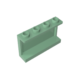 14718 | Panel 1 x 4 x 2 with Side Supports - Hollow Studs