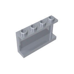 14718 | Panel 1 x 4 x 2 with Side Supports - Hollow Studs