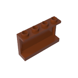 14718 | Panel 1 x 4 x 2 with Side Supports - Hollow Studs