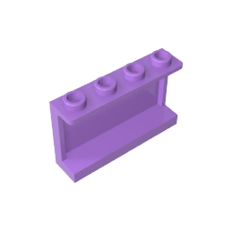 14718 | Panel 1 x 4 x 2 with Side Supports - Hollow Studs