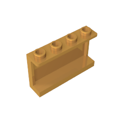 14718 | Panel 1 x 4 x 2 with Side Supports - Hollow Studs