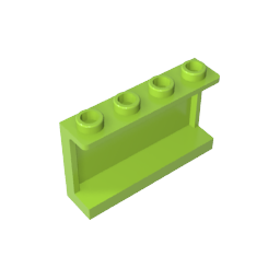 14718 | Panel 1 x 4 x 2 with Side Supports - Hollow Studs