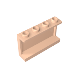 14718 | Panel 1 x 4 x 2 with Side Supports - Hollow Studs