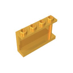 14718 | Panel 1 x 4 x 2 with Side Supports - Hollow Studs