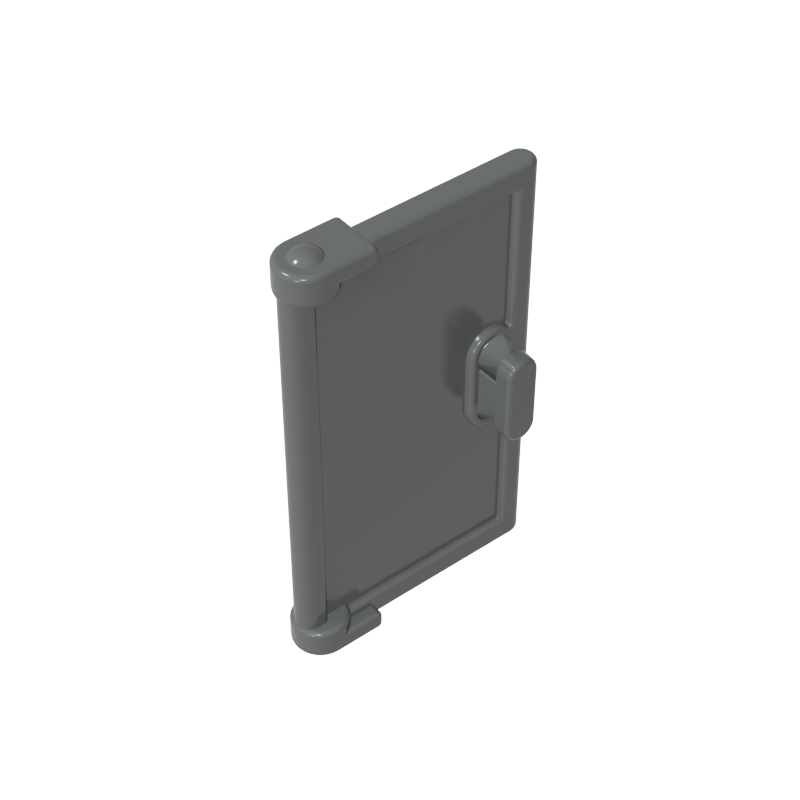 60614 | Door 1 x 2 x 3 with Vertical Handle, Mold for Tabless Frames