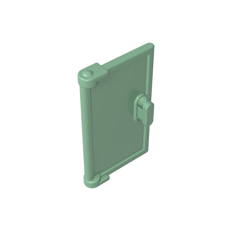 60614 | Door 1 x 2 x 3 with Vertical Handle, Mold for Tabless Frames