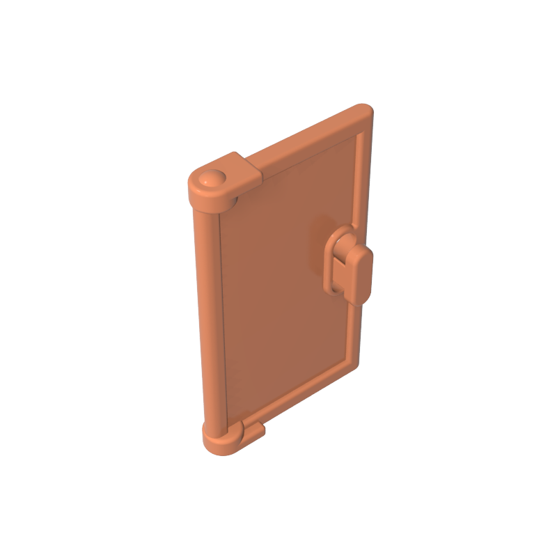 60614 | Door 1 x 2 x 3 with Vertical Handle, Mold for Tabless Frames