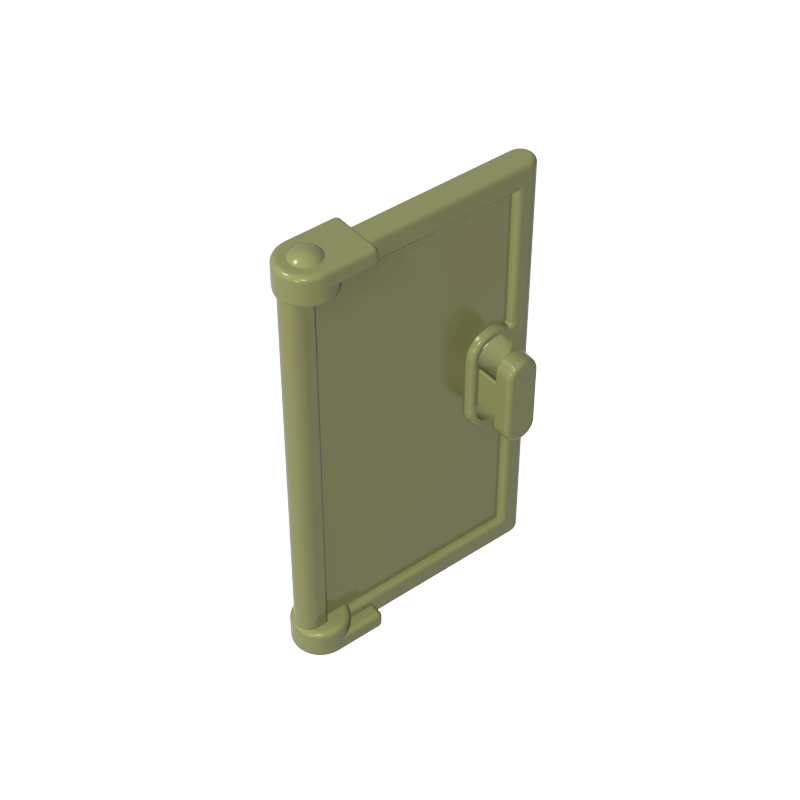 60614 | Door 1 x 2 x 3 with Vertical Handle, Mold for Tabless Frames