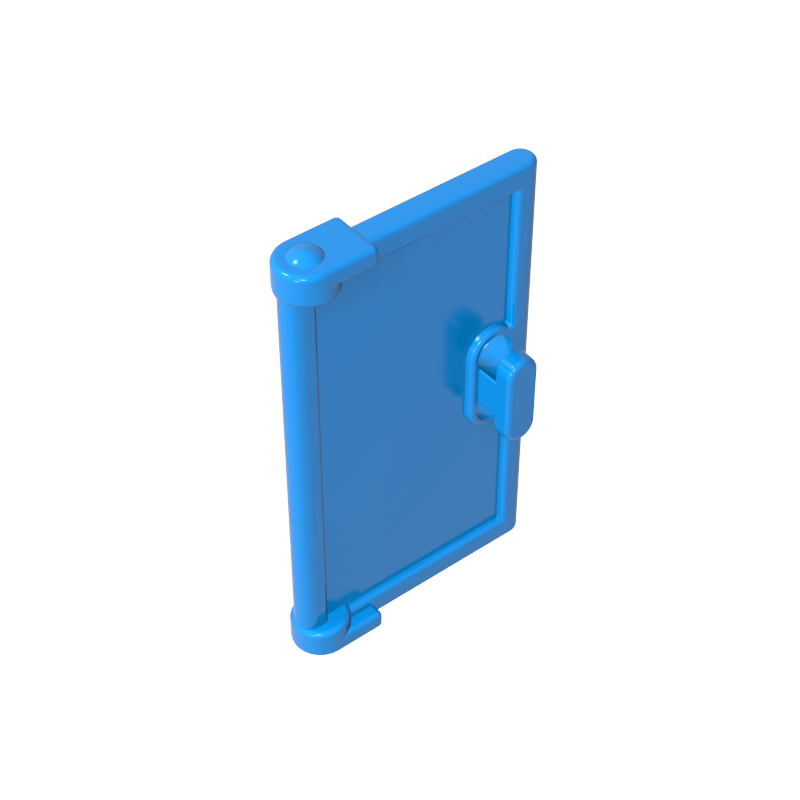60614 | Door 1 x 2 x 3 with Vertical Handle, Mold for Tabless Frames