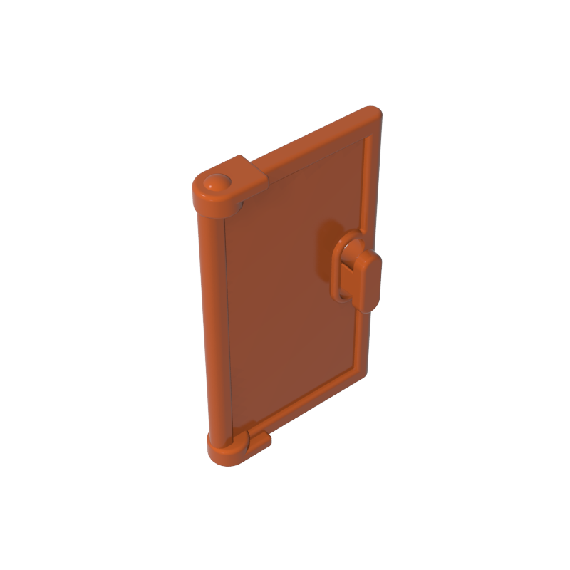 60614 | Door 1 x 2 x 3 with Vertical Handle, Mold for Tabless Frames