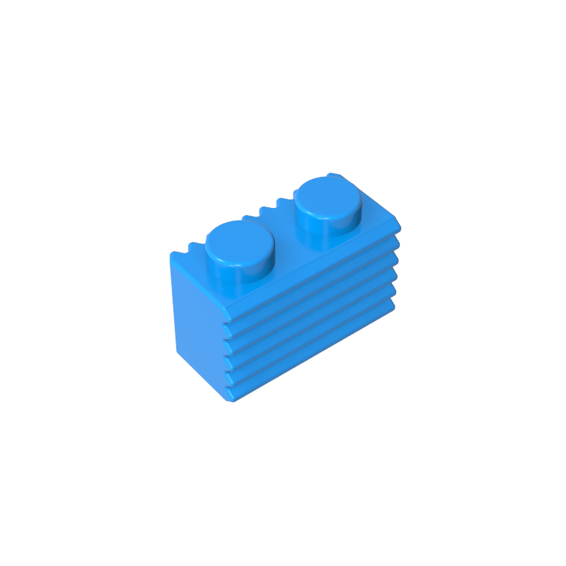 2877 | Brick, Modified 1 x 2 with Grille / Fluted Profile