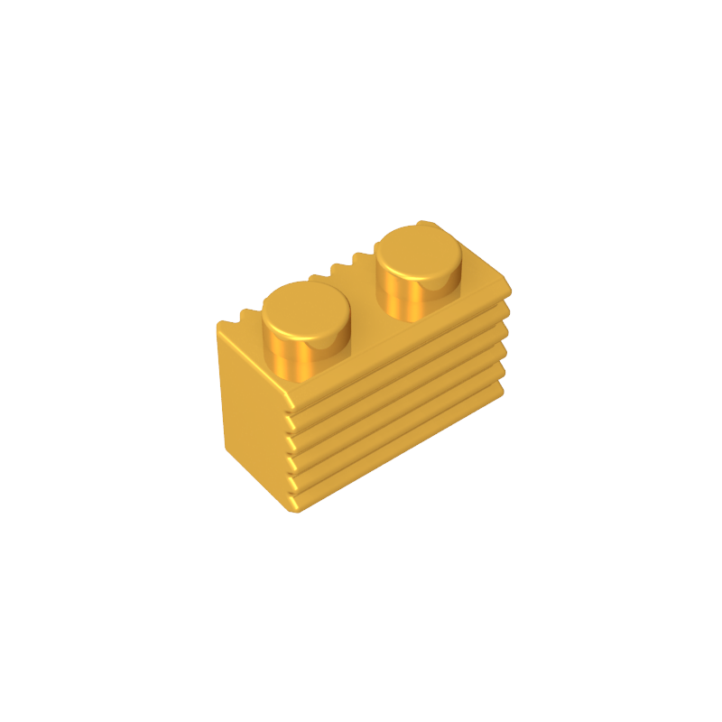 2877 | Brick, Modified 1 x 2 with Grille / Fluted Profile