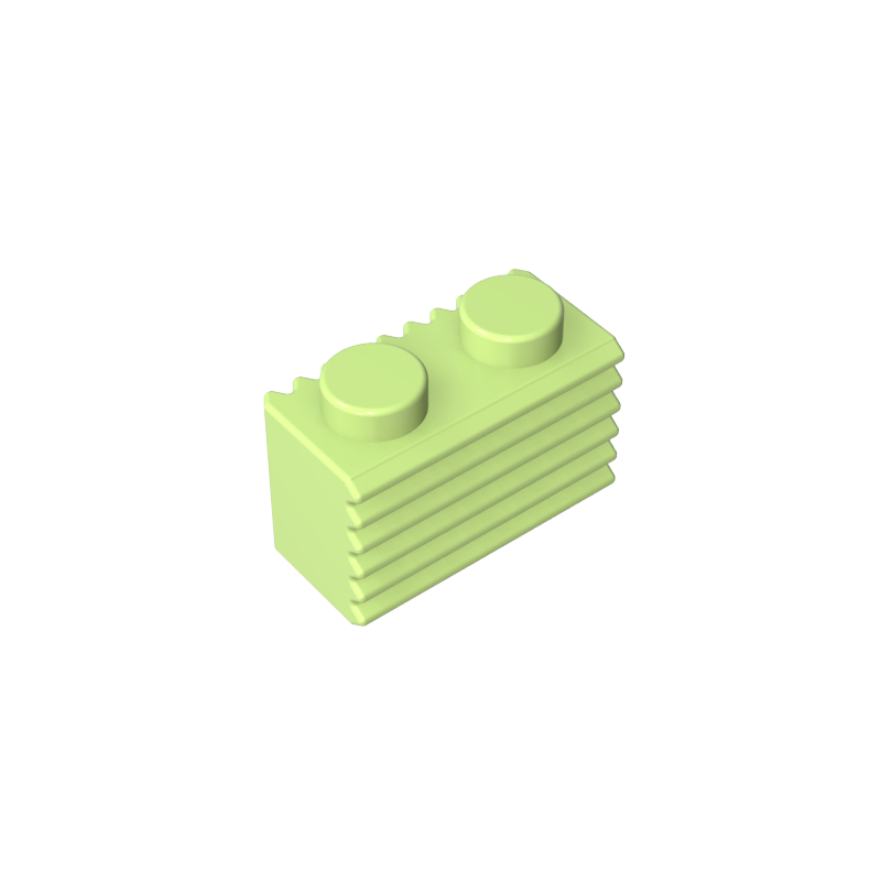 2877 | Brick, Modified 1 x 2 with Grille / Fluted Profile