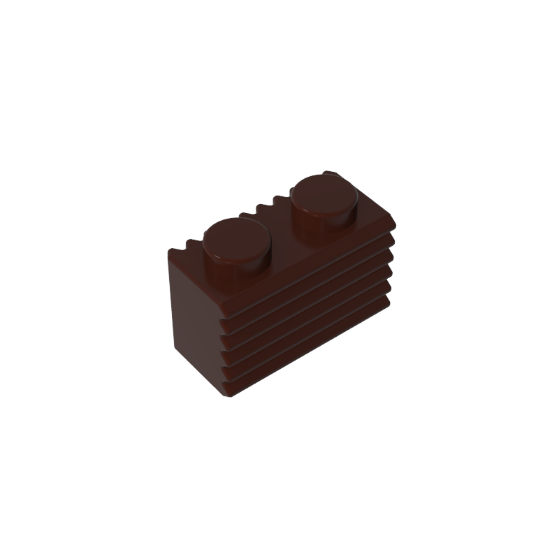 2877 | Brick, Modified 1 x 2 with Grille / Fluted Profile
